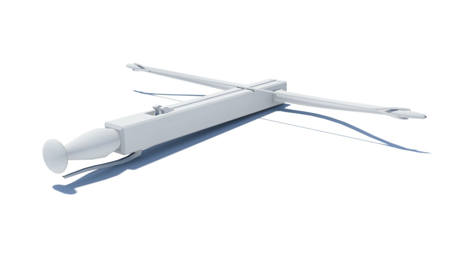 Roman composite crossbow Arcuballista Low-poly 3D model_14