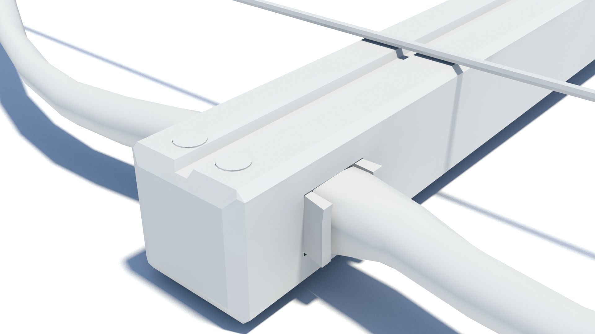 Roman composite crossbow Arcuballista Low-poly 3D model_24