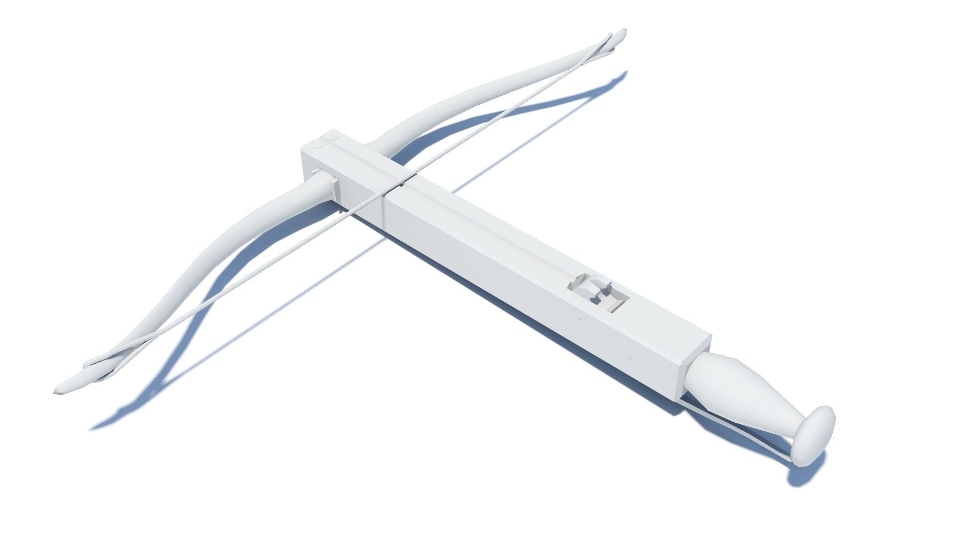 Roman composite crossbow Arcuballista Low-poly 3D model_16