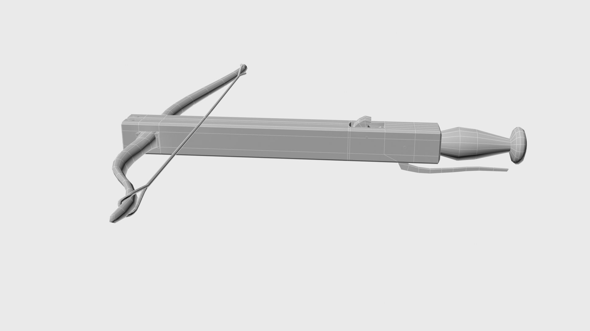 Roman composite crossbow Arcuballista Low-poly 3D model_21
