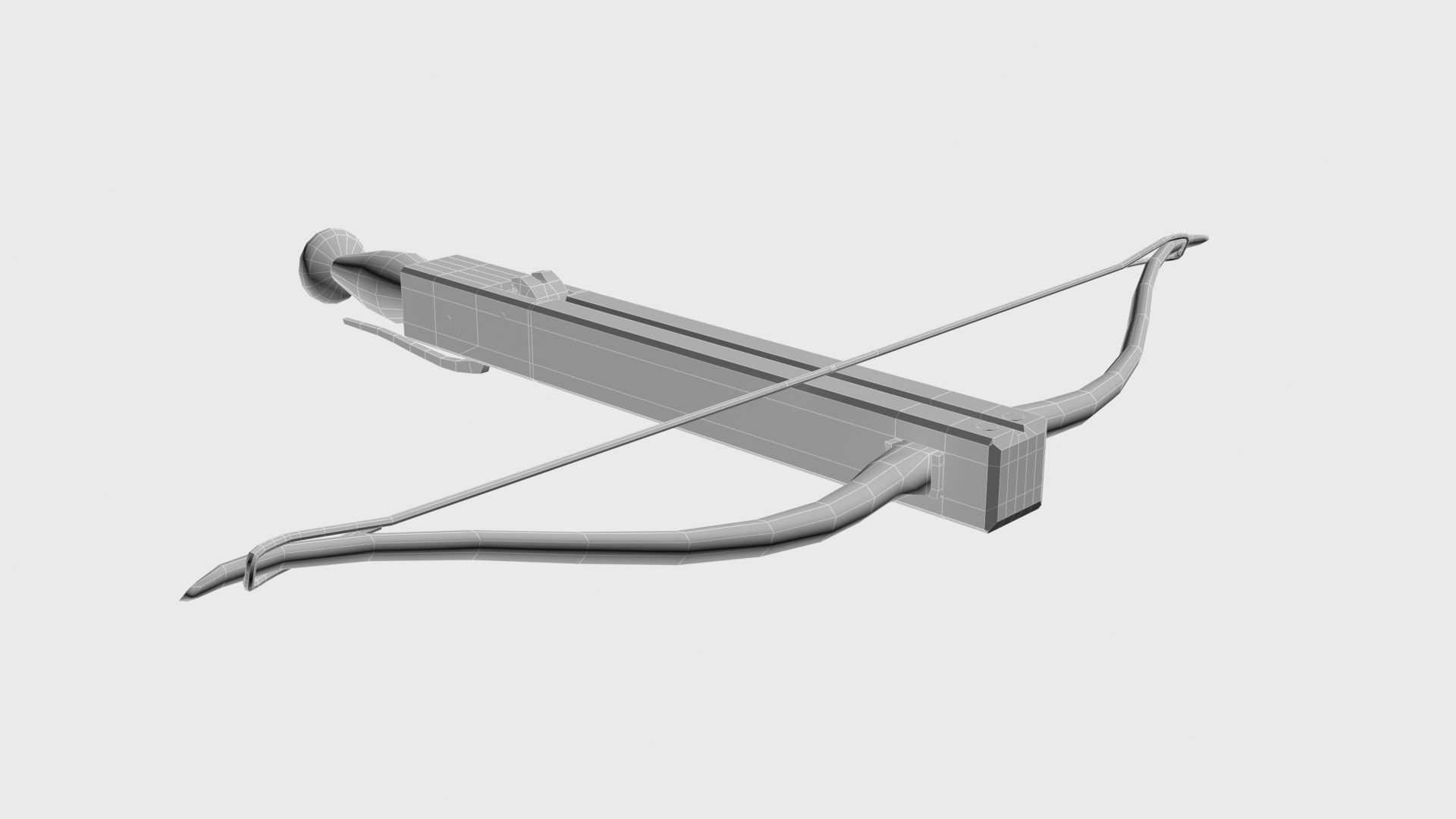 Roman composite crossbow Arcuballista Low-poly 3D model_13