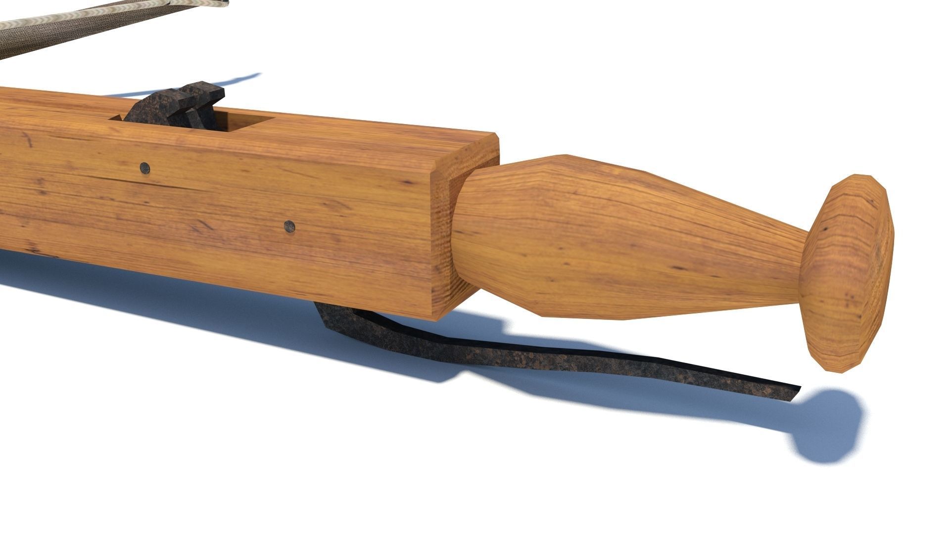 Roman composite crossbow Arcuballista Low-poly 3D model_8