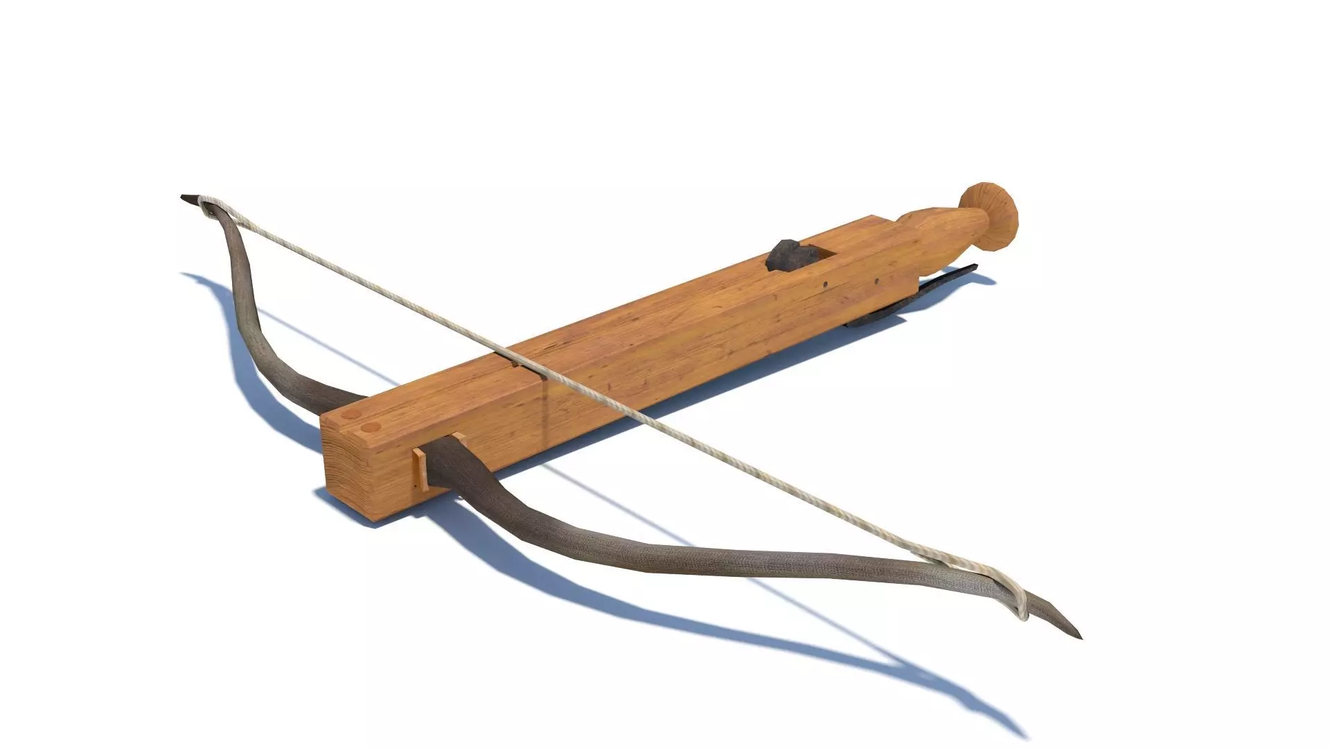 Roman composite crossbow Arcuballista Low-poly 3D model_0