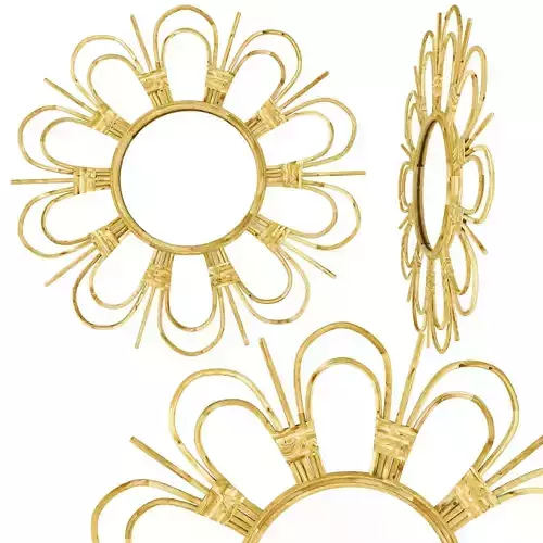 Rattan Mirror