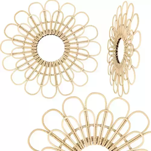 Rattan Mirror