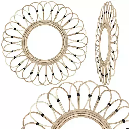 Rattan Mirror