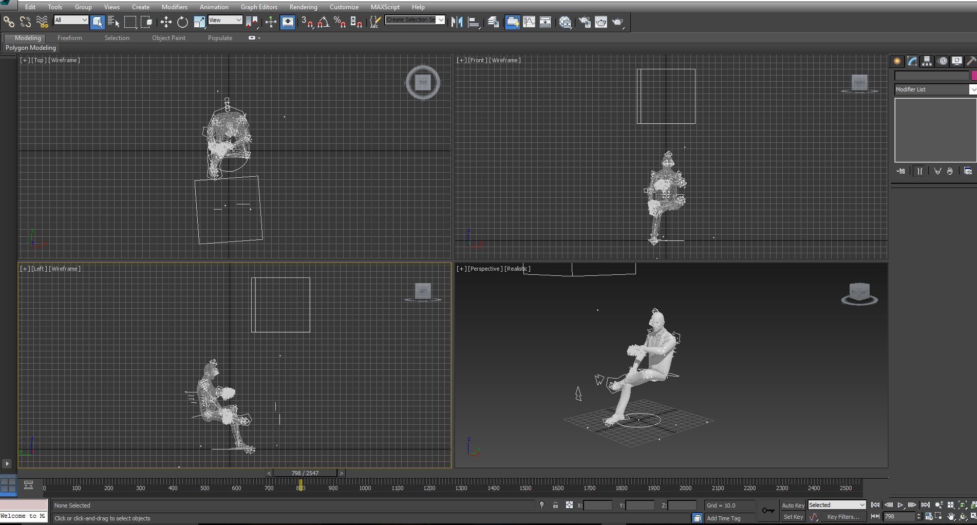 Man Rigged And Animated Character Low-poly 3D model_14