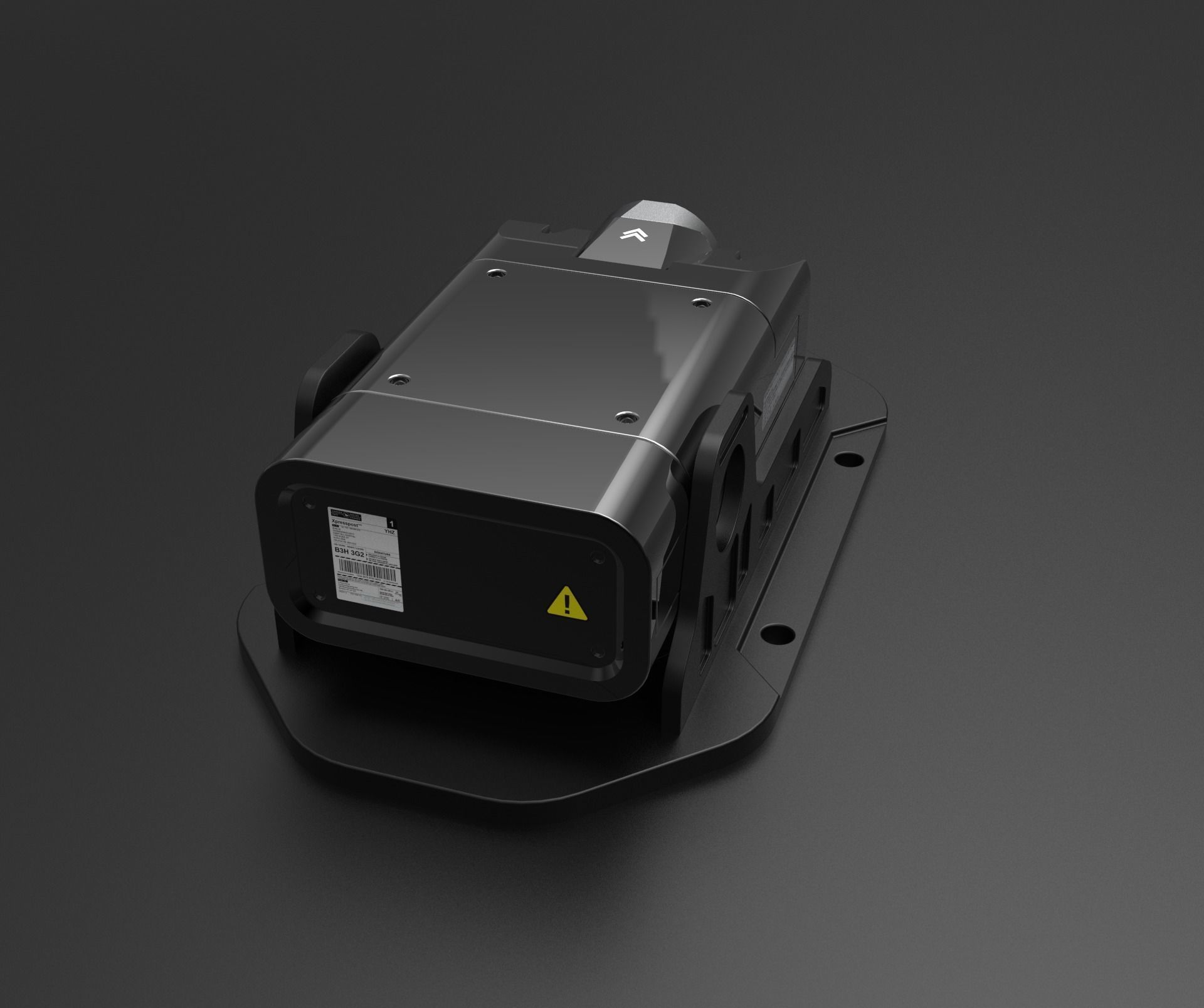 Sci-Fi Camera Sensor Projector Low-poly 3D model_5