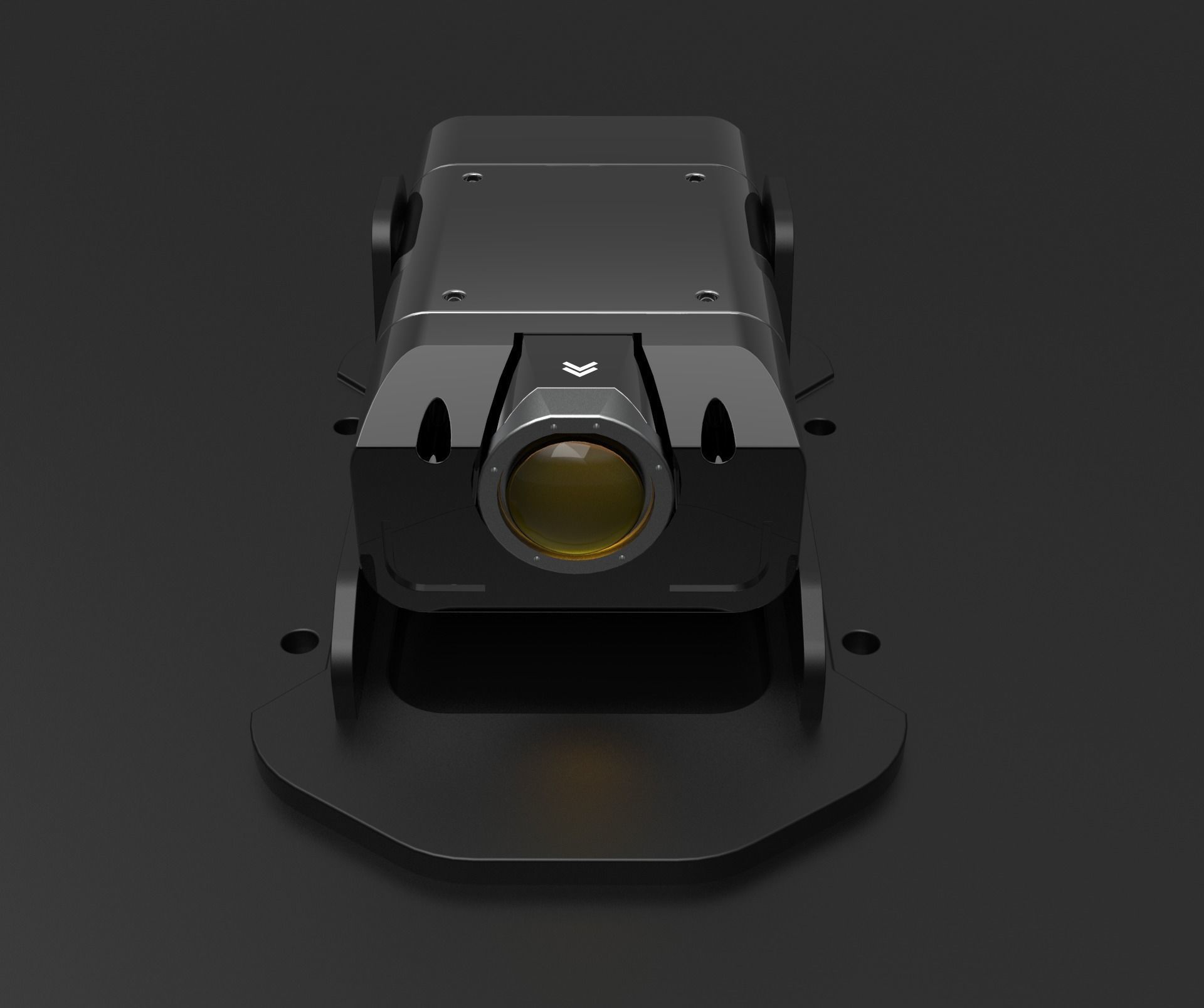 Sci-Fi Camera Sensor Projector Low-poly 3D model_4