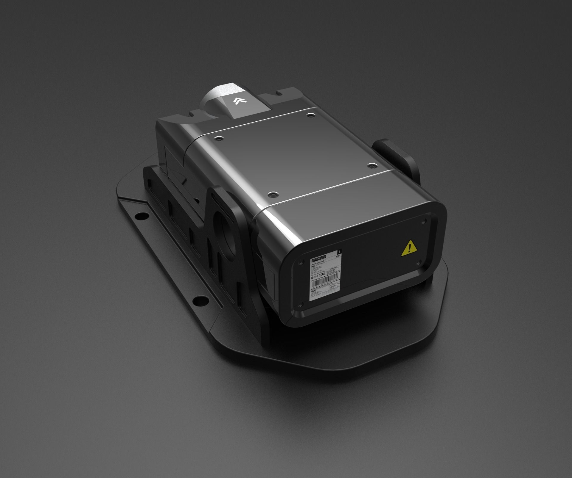 Sci-Fi Camera Sensor Projector Low-poly 3D model_6