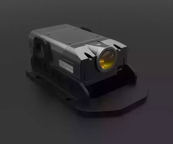 Sci-Fi Camera Sensor Projector Low-poly 3D model