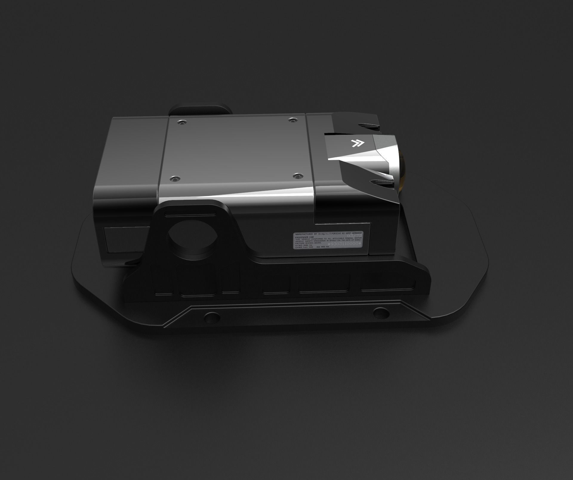 Sci-Fi Camera Sensor Projector Low-poly 3D model_3