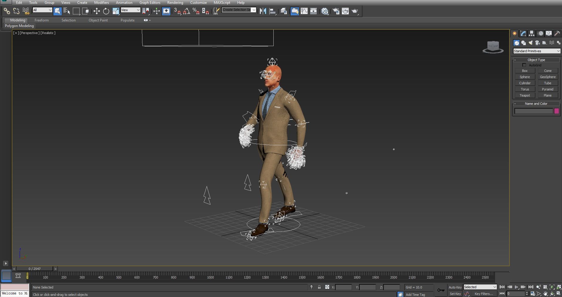 Man Rigged And Animated Character Low-poly 3D model_8