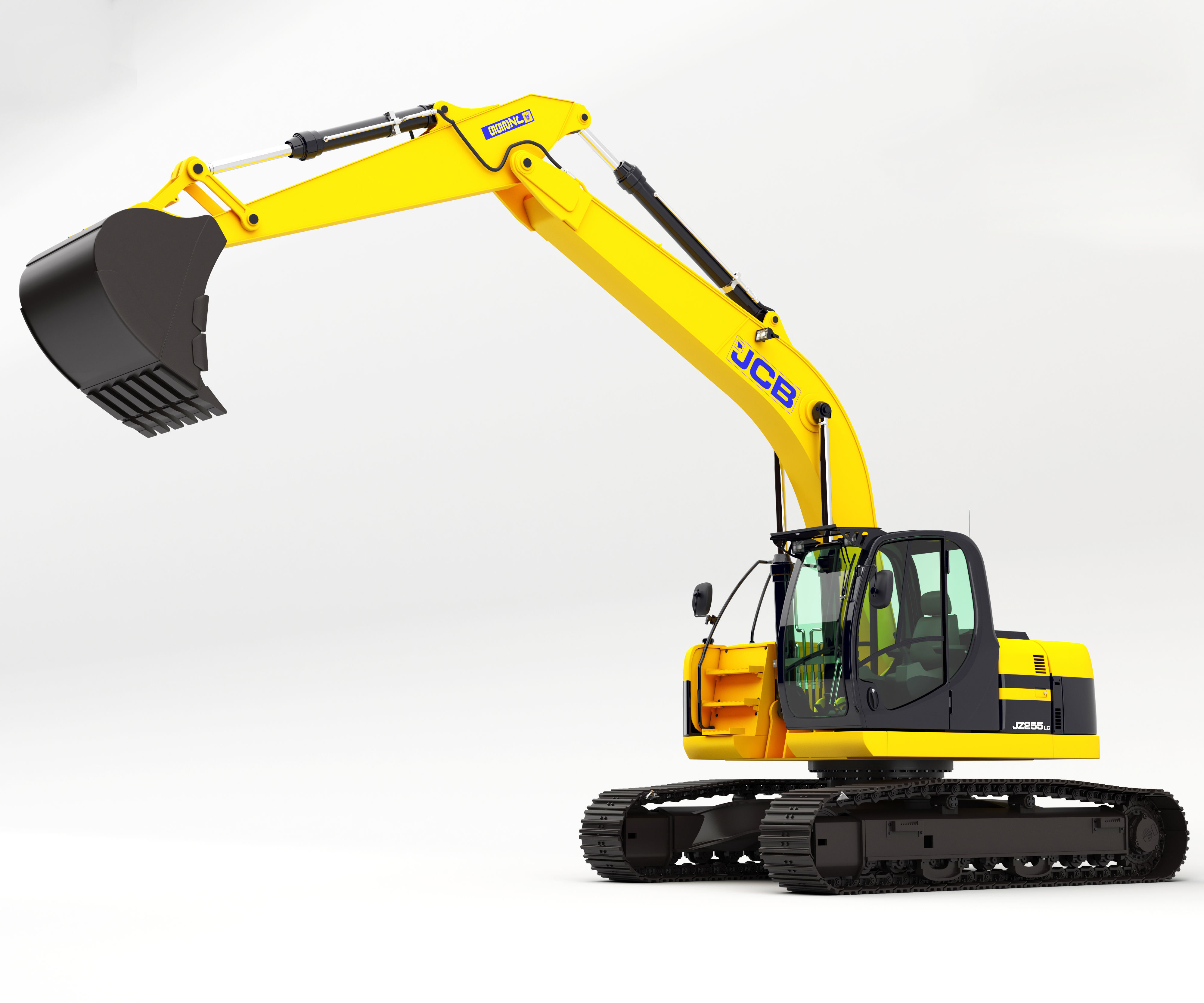 Excavator  JCB-JZ255 Rigged 3d model high detailed 3D model_4
