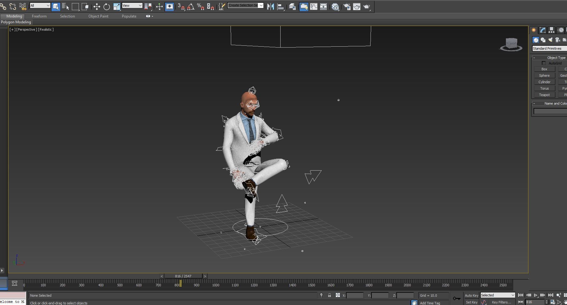 Man Rigged And Animated Character Low-poly 3D model_12