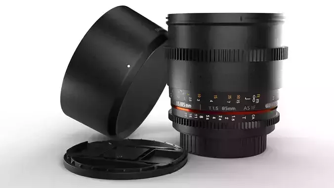 Samyang Cine 85mm for Canon EOS 3D model