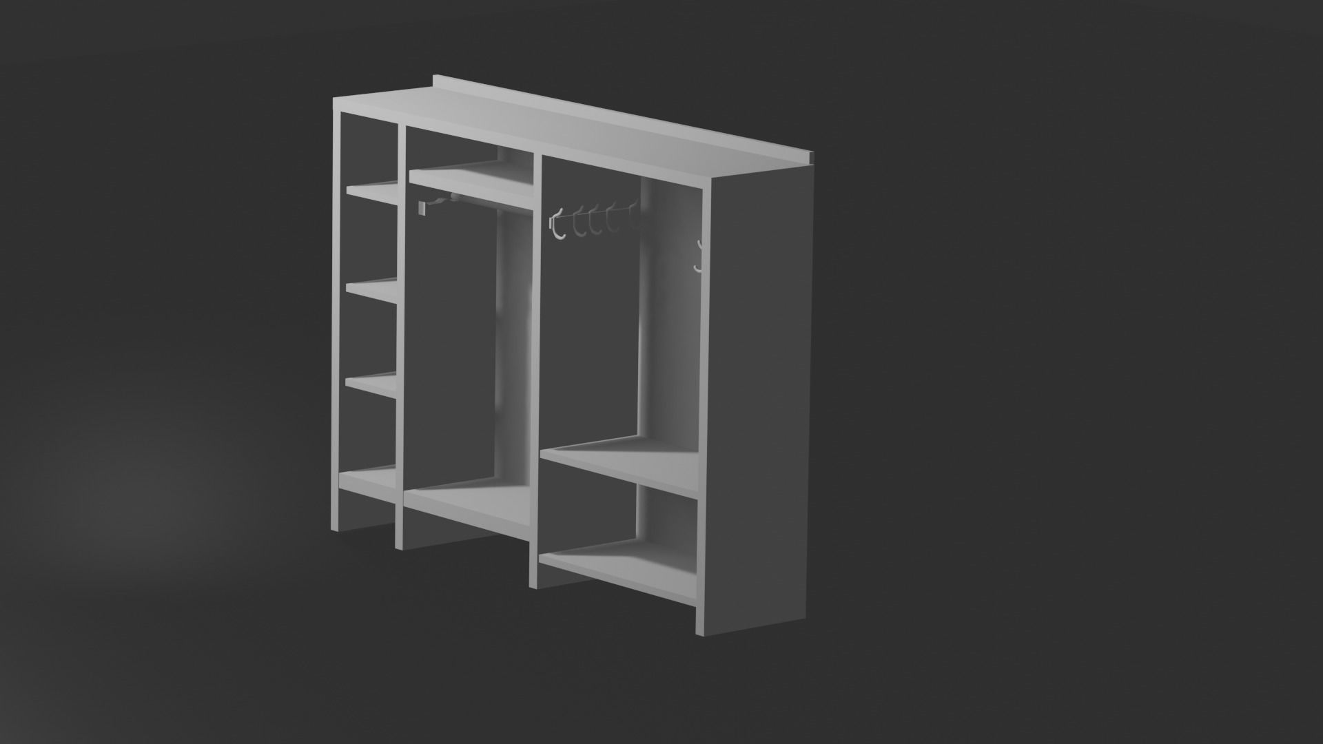Wardrobe 3D print model_1