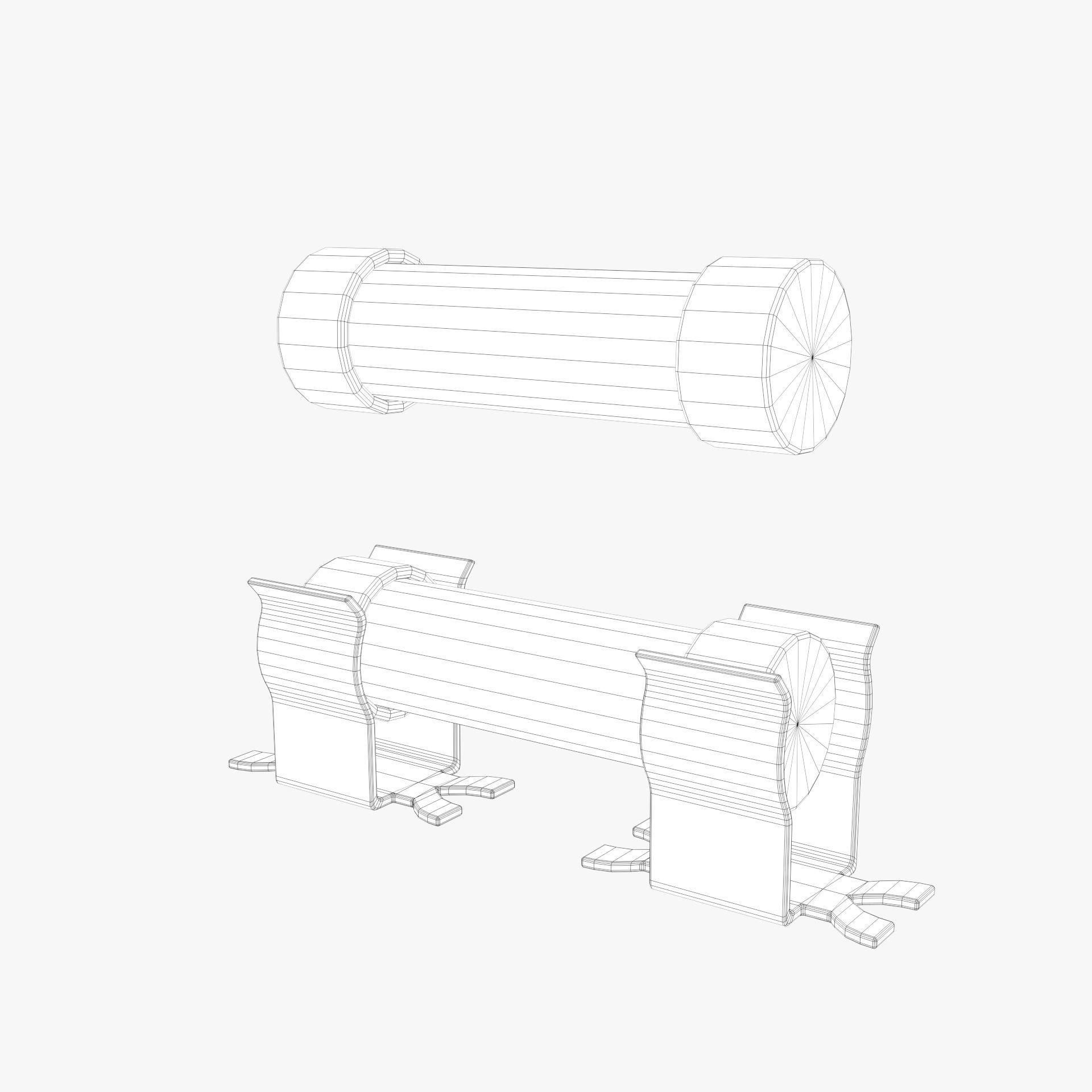 2K PBR Textured fuse model Low-poly 3D model_7