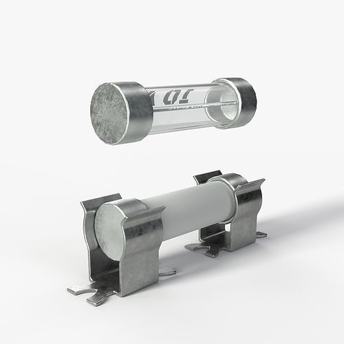 2K PBR Textured fuse model Low-poly 3D model