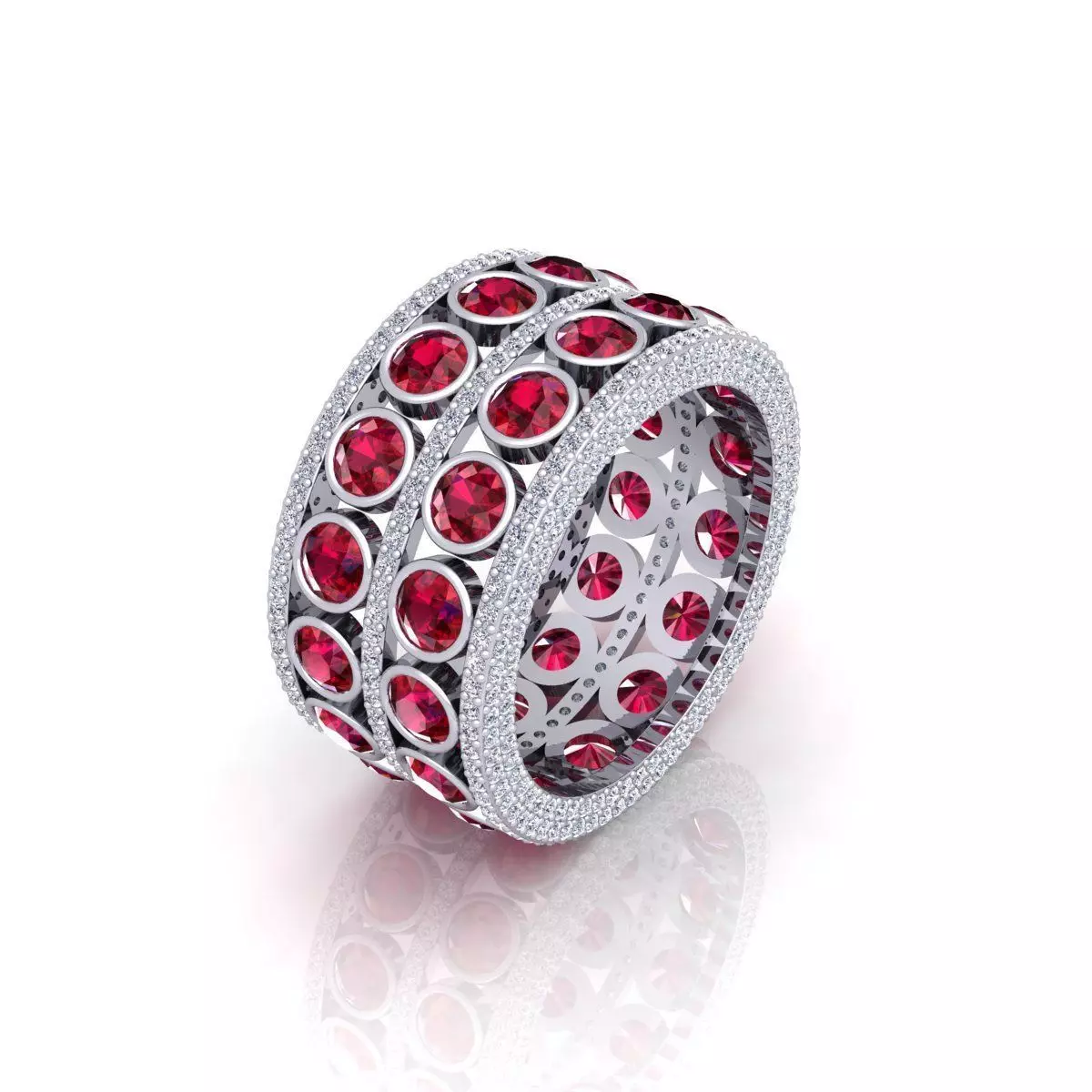 Full Fancy Eternity Ring 3D print model_0