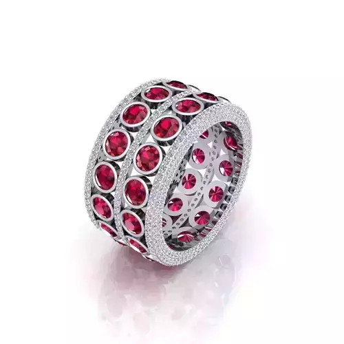 Full Fancy Eternity Ring 