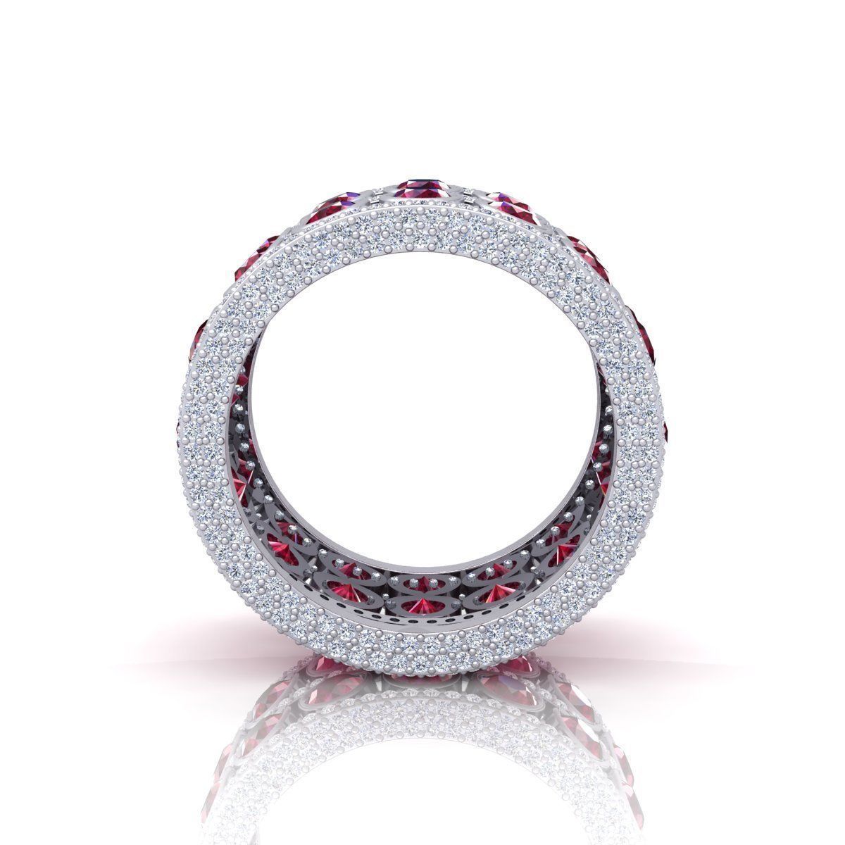 Full Fancy Eternity Ring 3D print model_1