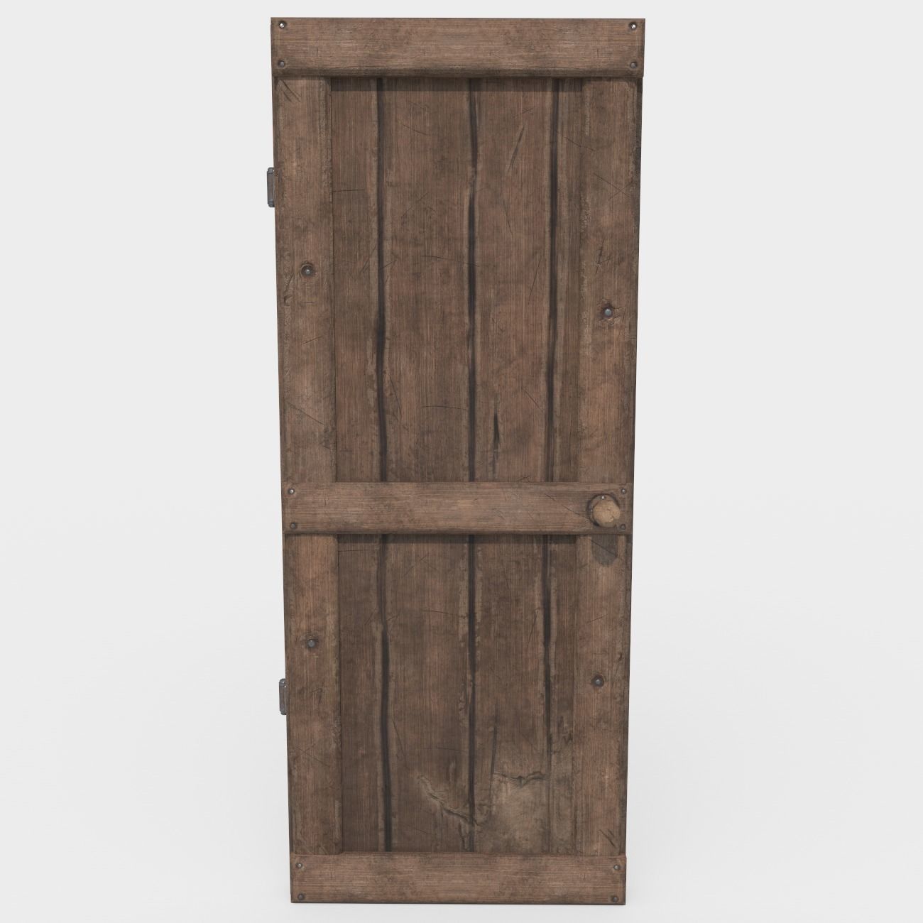 Medieval Door Low-poly 3D model_1