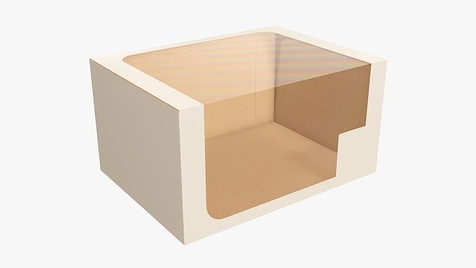 Cardboard display box retail 09 3D model