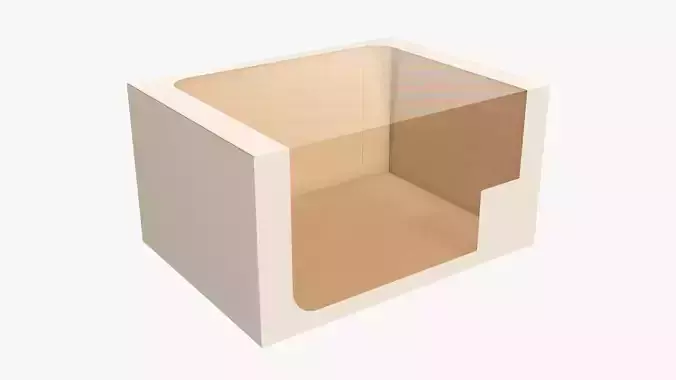 Cardboard display box retail 09 3D model