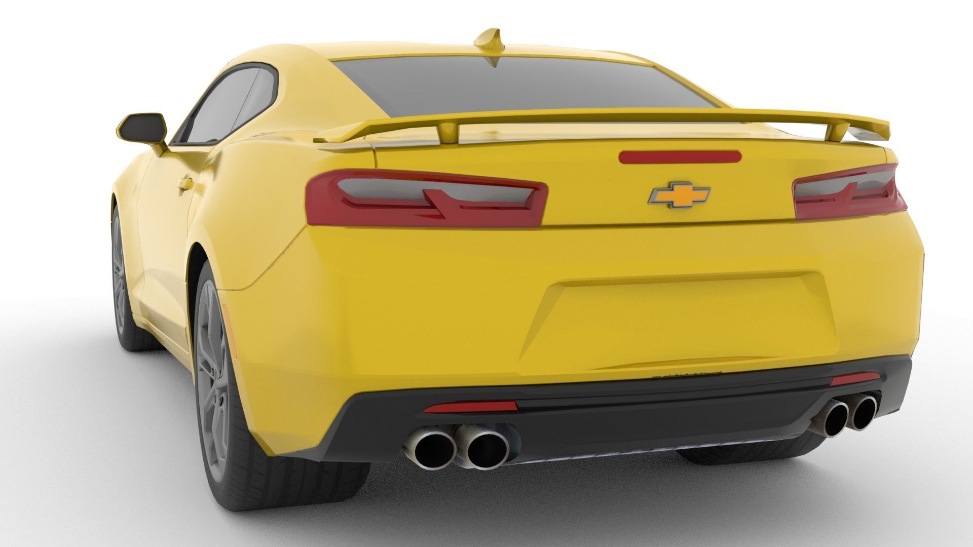 Chevrolet Camaro SS 2017 Low Poly Low-poly 3D model_6