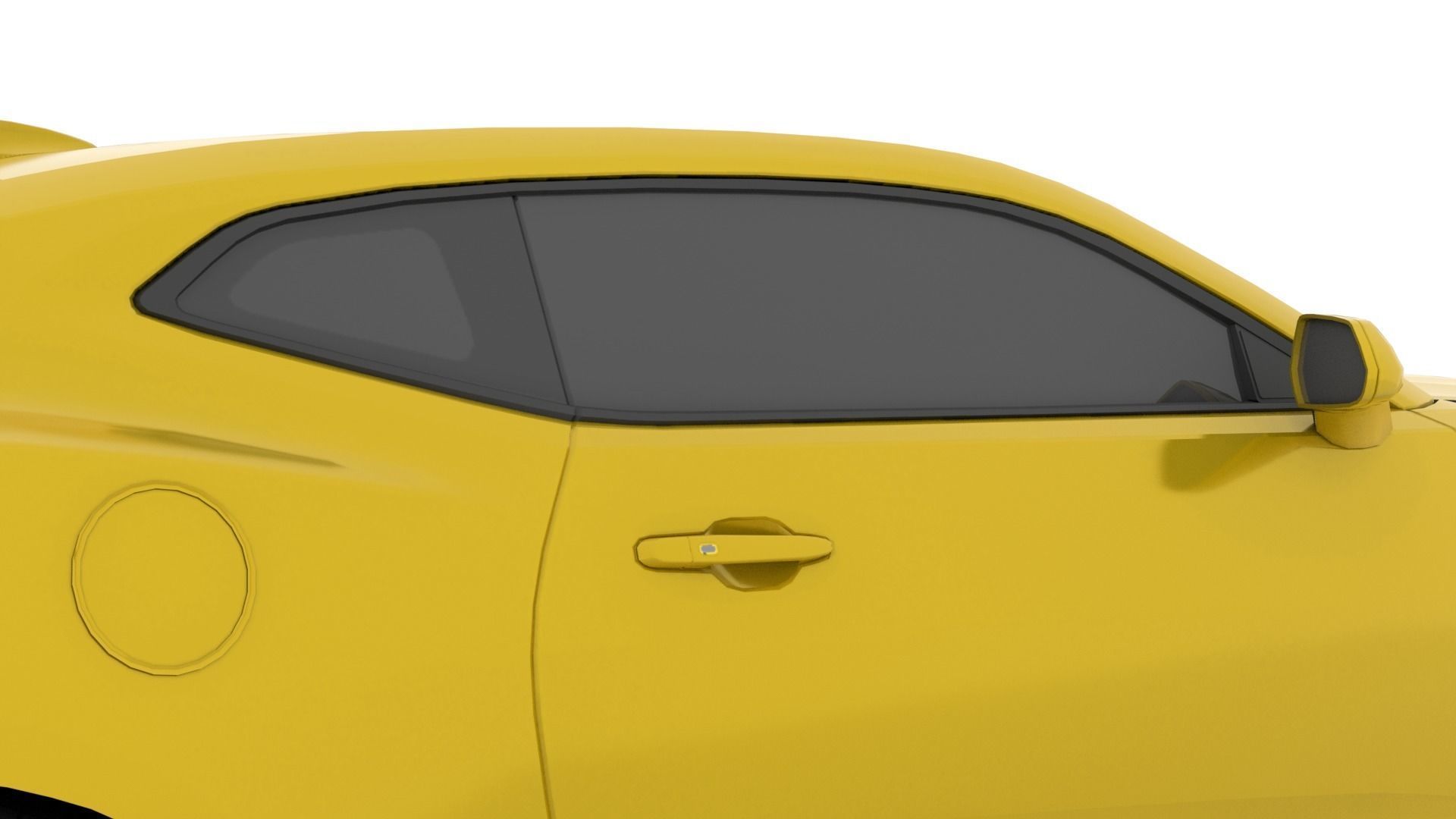 Chevrolet Camaro SS 2017 Low Poly Low-poly 3D model_10