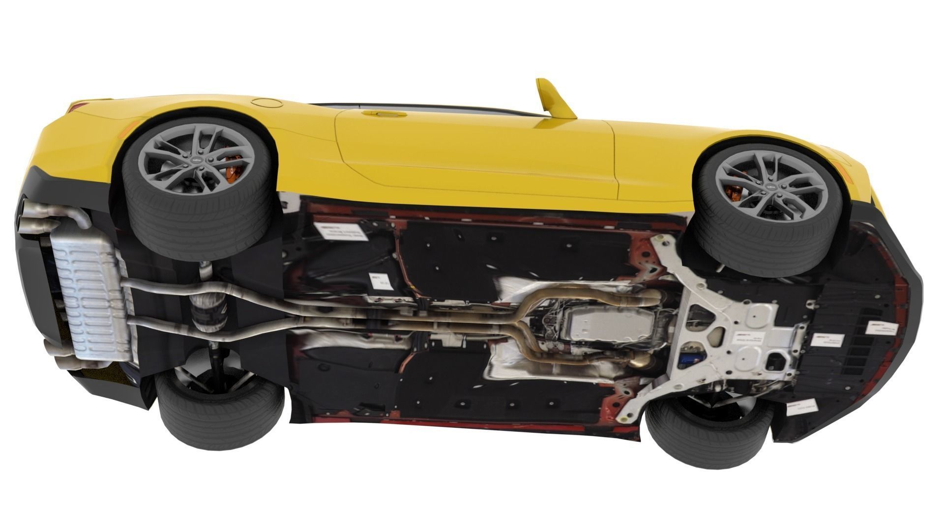 Chevrolet Camaro SS 2017 Low Poly Low-poly 3D model_12