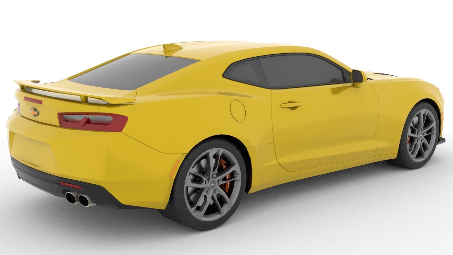 Chevrolet Camaro SS 2017 Low Poly Low-poly 3D model_5
