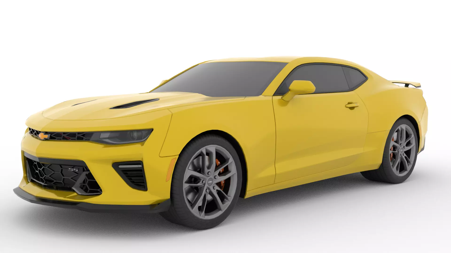 Chevrolet Camaro SS 2017 Low Poly Low-poly 3D model_0
