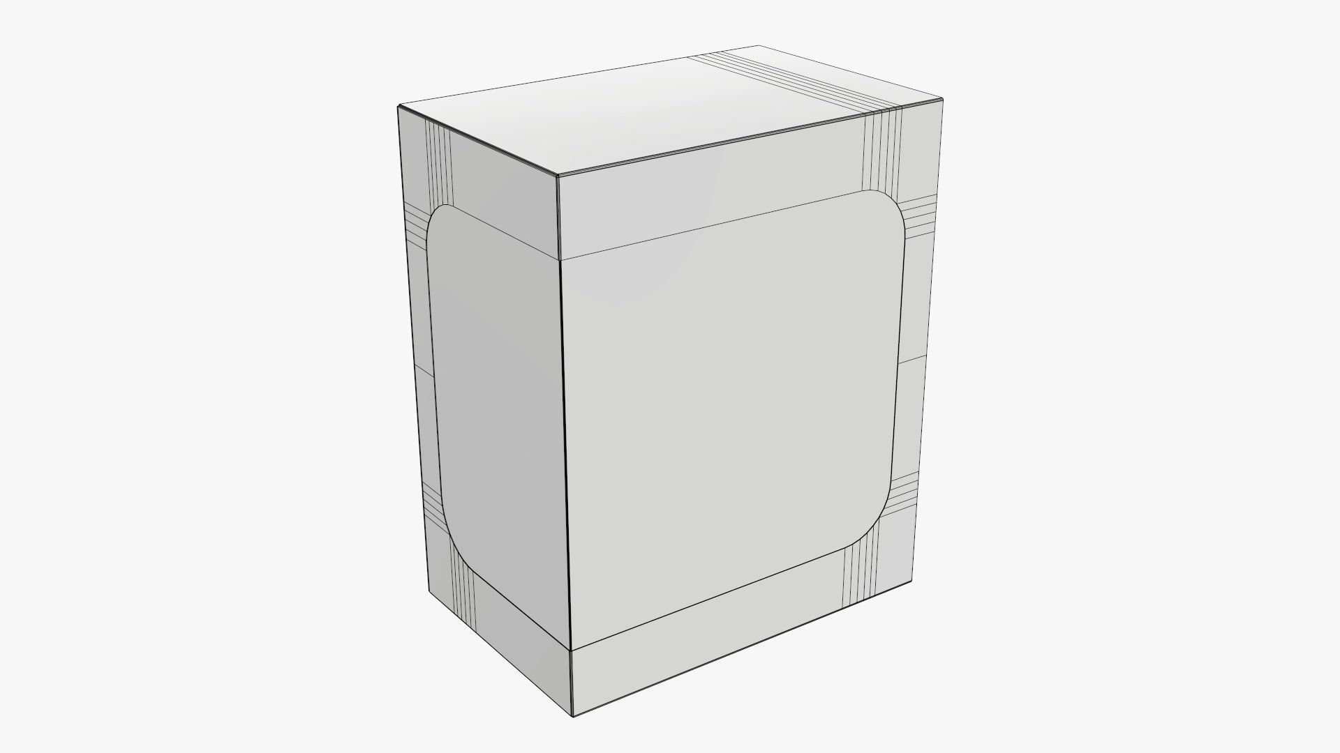 Cardboard display box retail 10 3D model_6