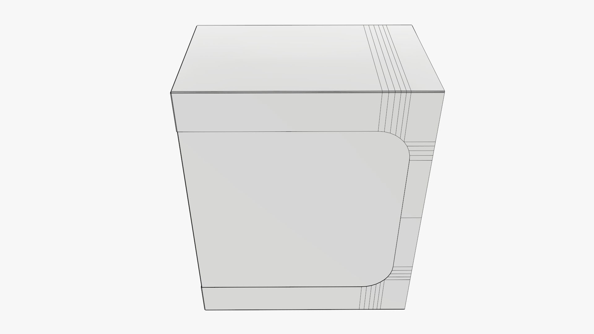 Cardboard display box retail 10 3D model_7