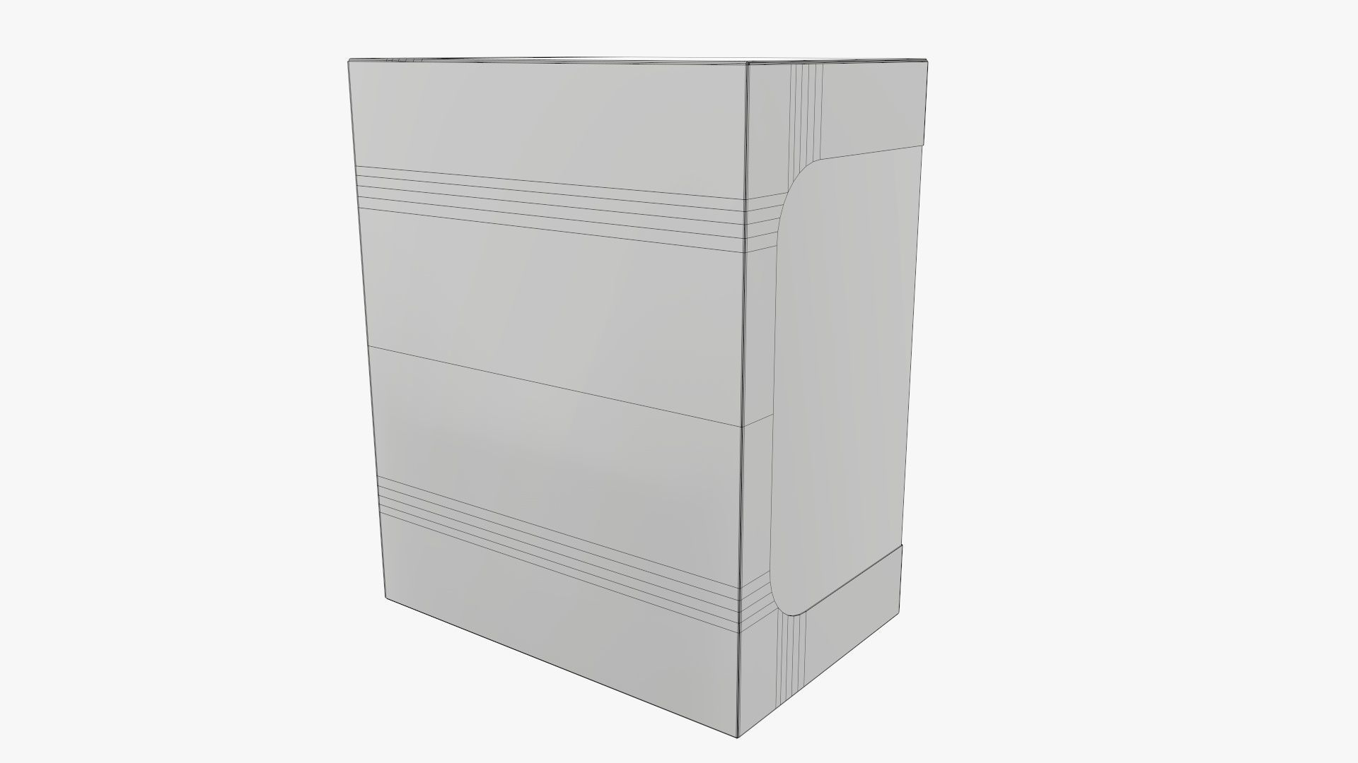Cardboard display box retail 10 3D model_8