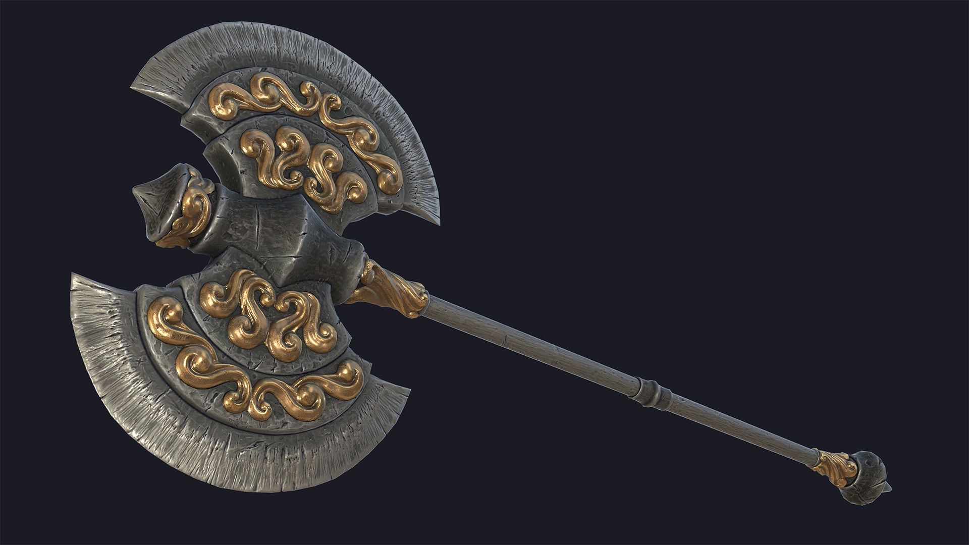 Fantasy two-handed axe 2 PBR