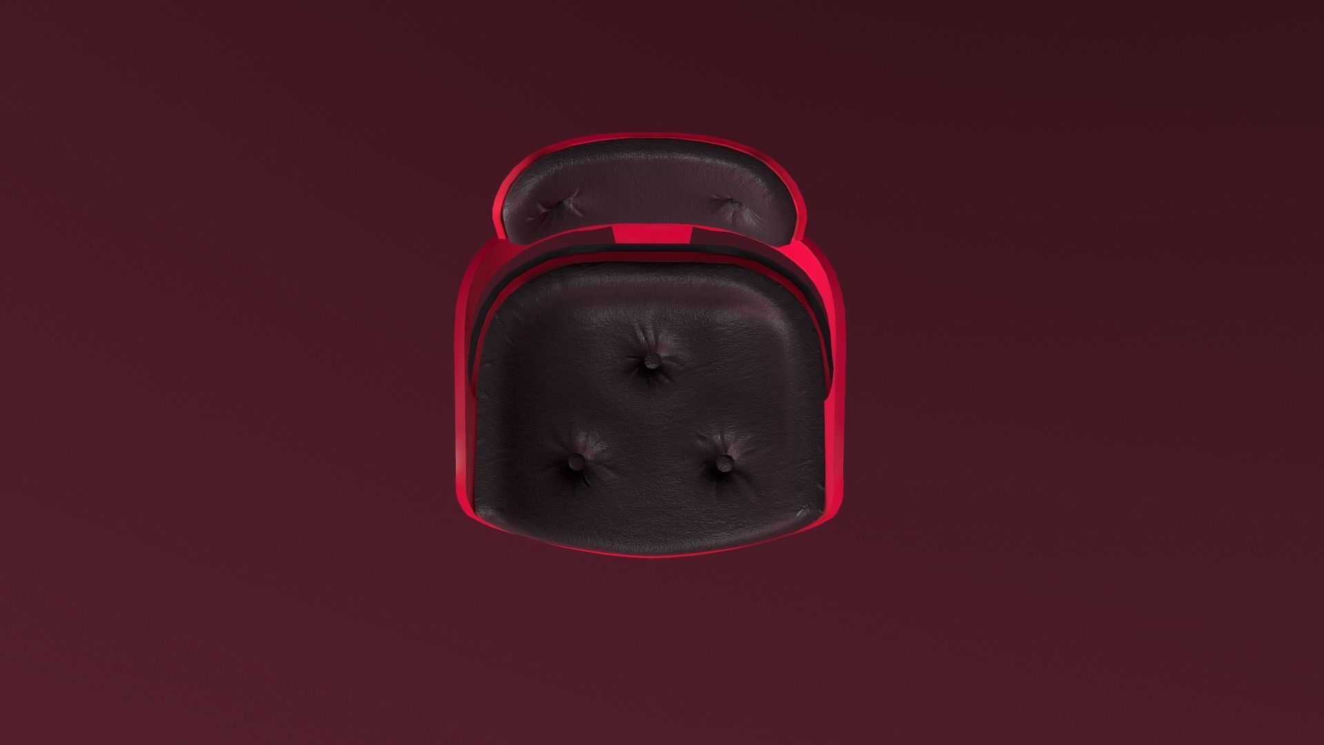 Designer Modern Chair Low-poly 3D model_5