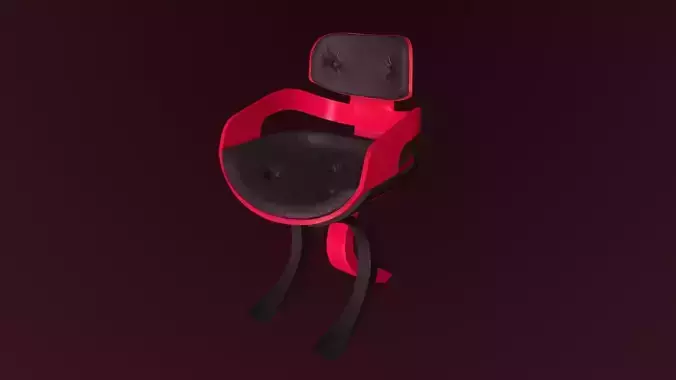 Designer Modern Chair Low-poly 3D model