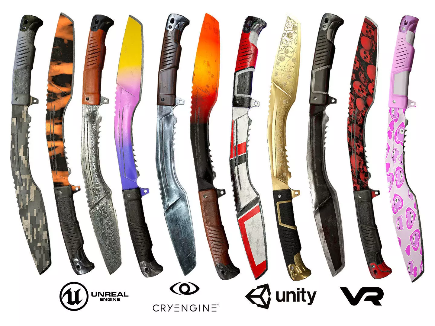 Collection Knives Kukri 11 models _0