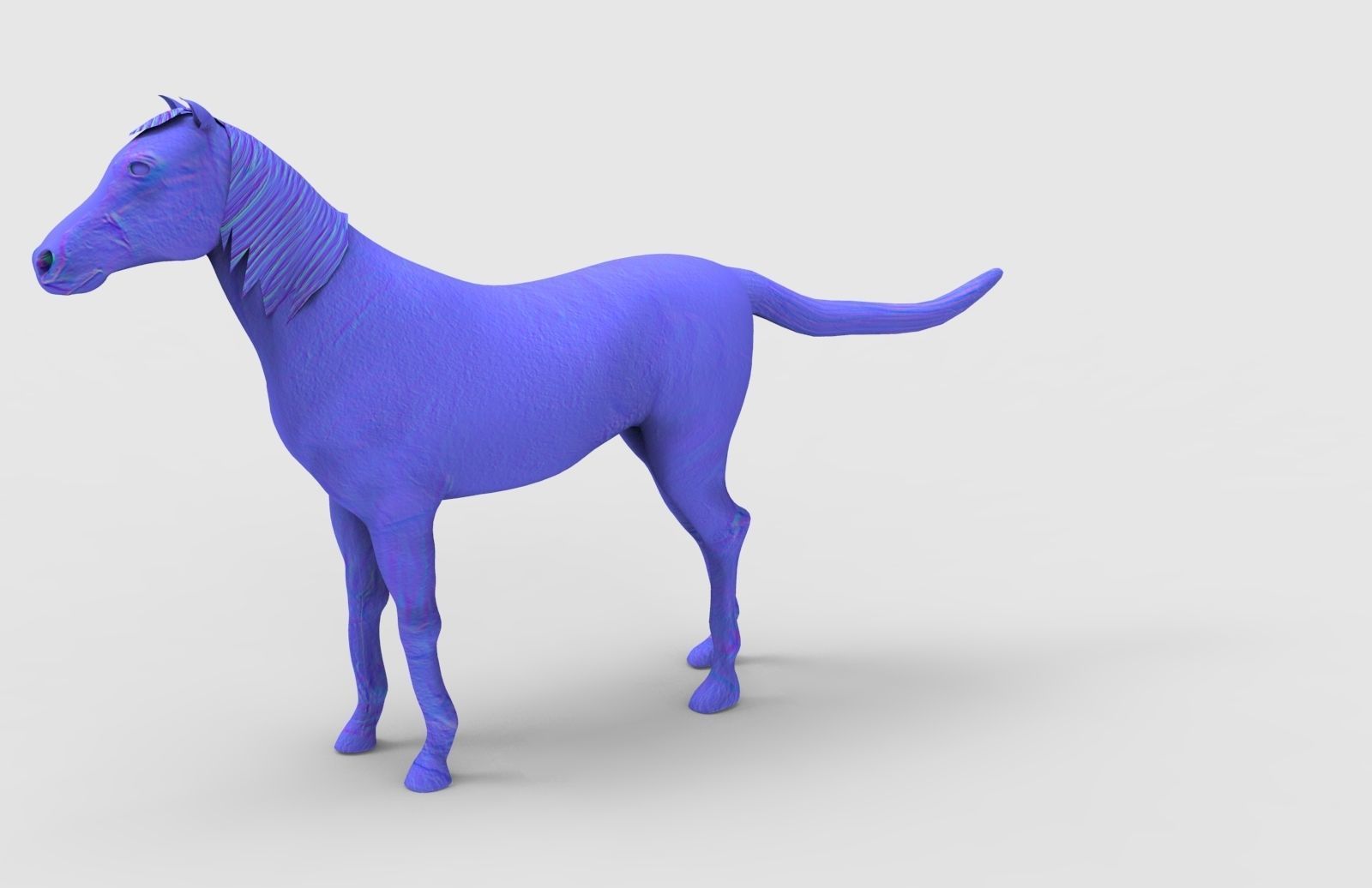 Horse Animated Low-poly 3D model_25