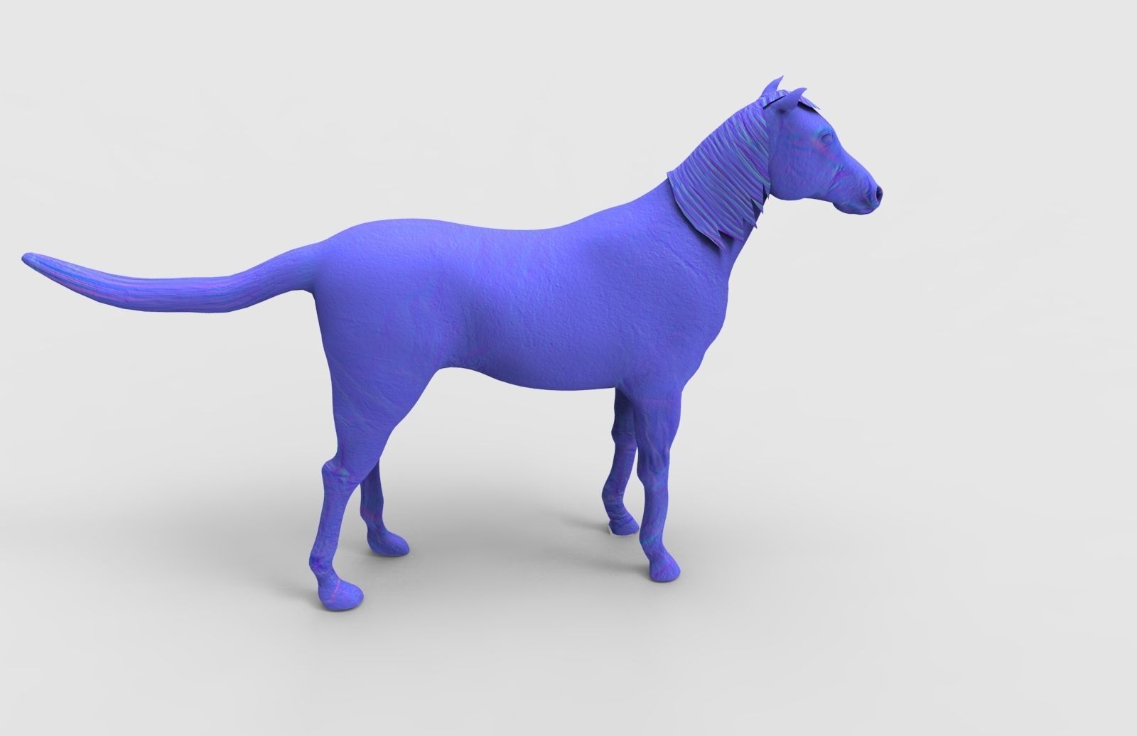 Horse Animated Low-poly 3D model_26