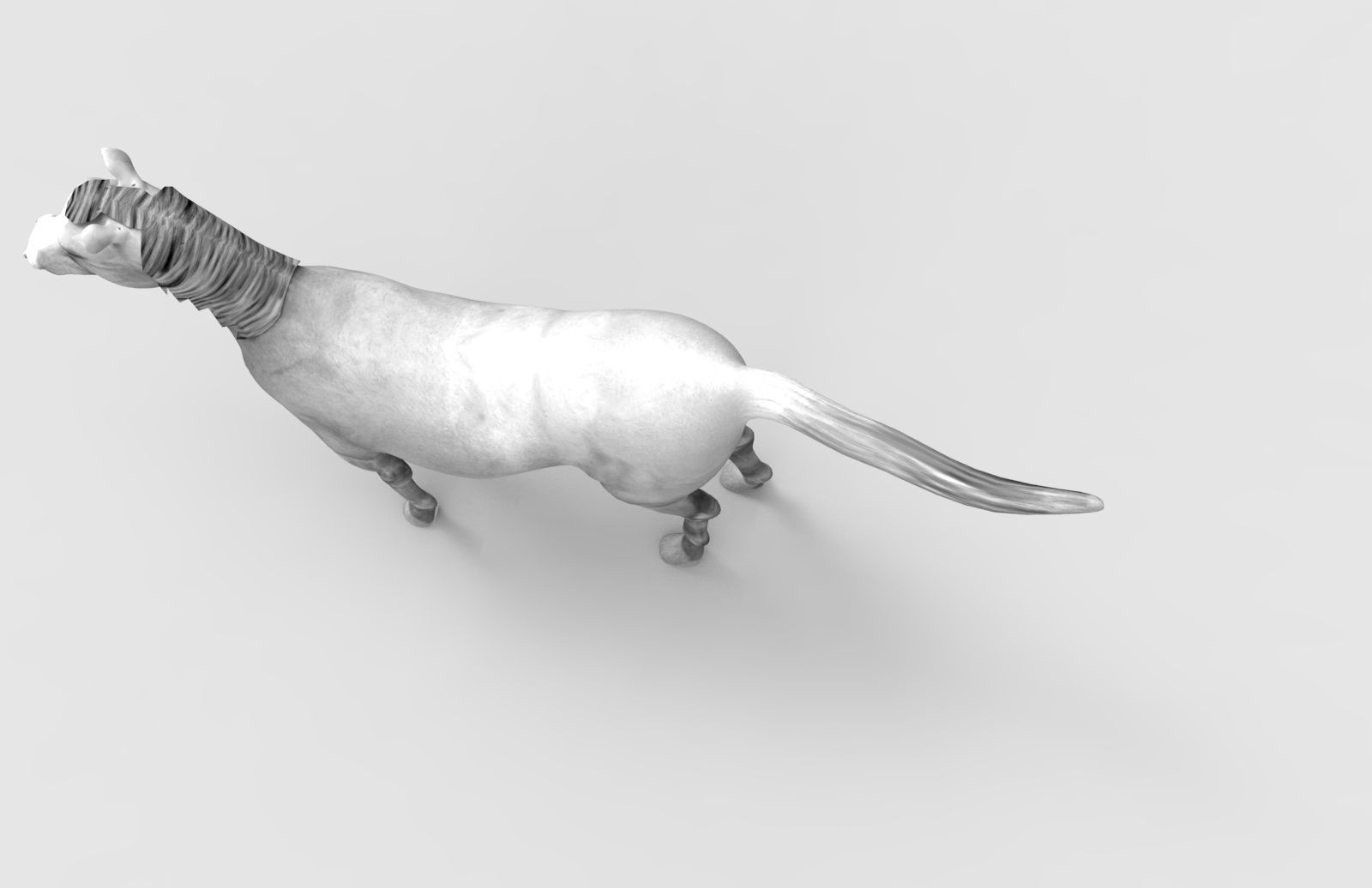 Horse Animated Low-poly 3D model_8