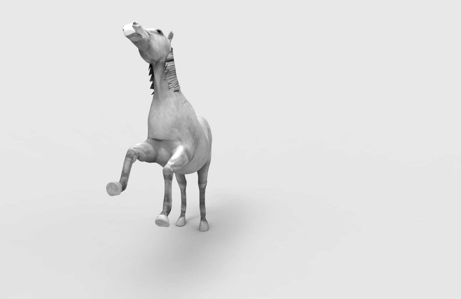 Horse Animated Low-poly 3D model_4