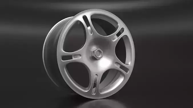 3D model Wheel silver