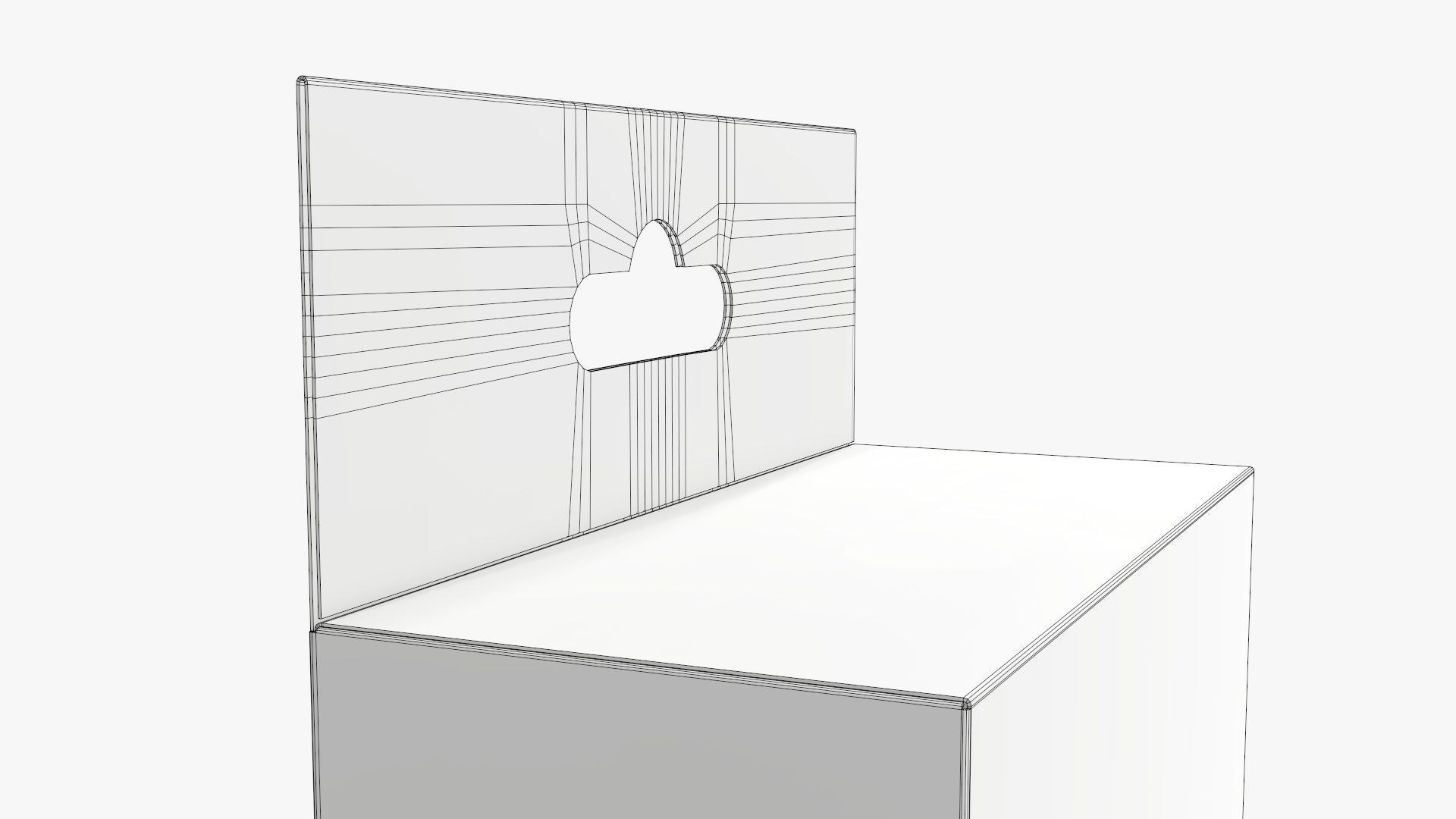 Hanging cardboard box retail 01 3D model_9