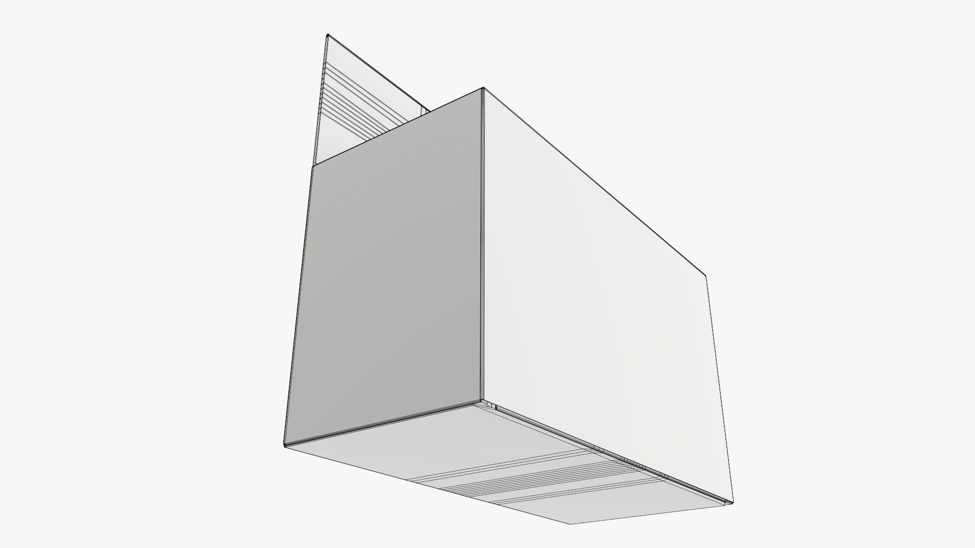 Hanging cardboard box retail 01 3D model_8