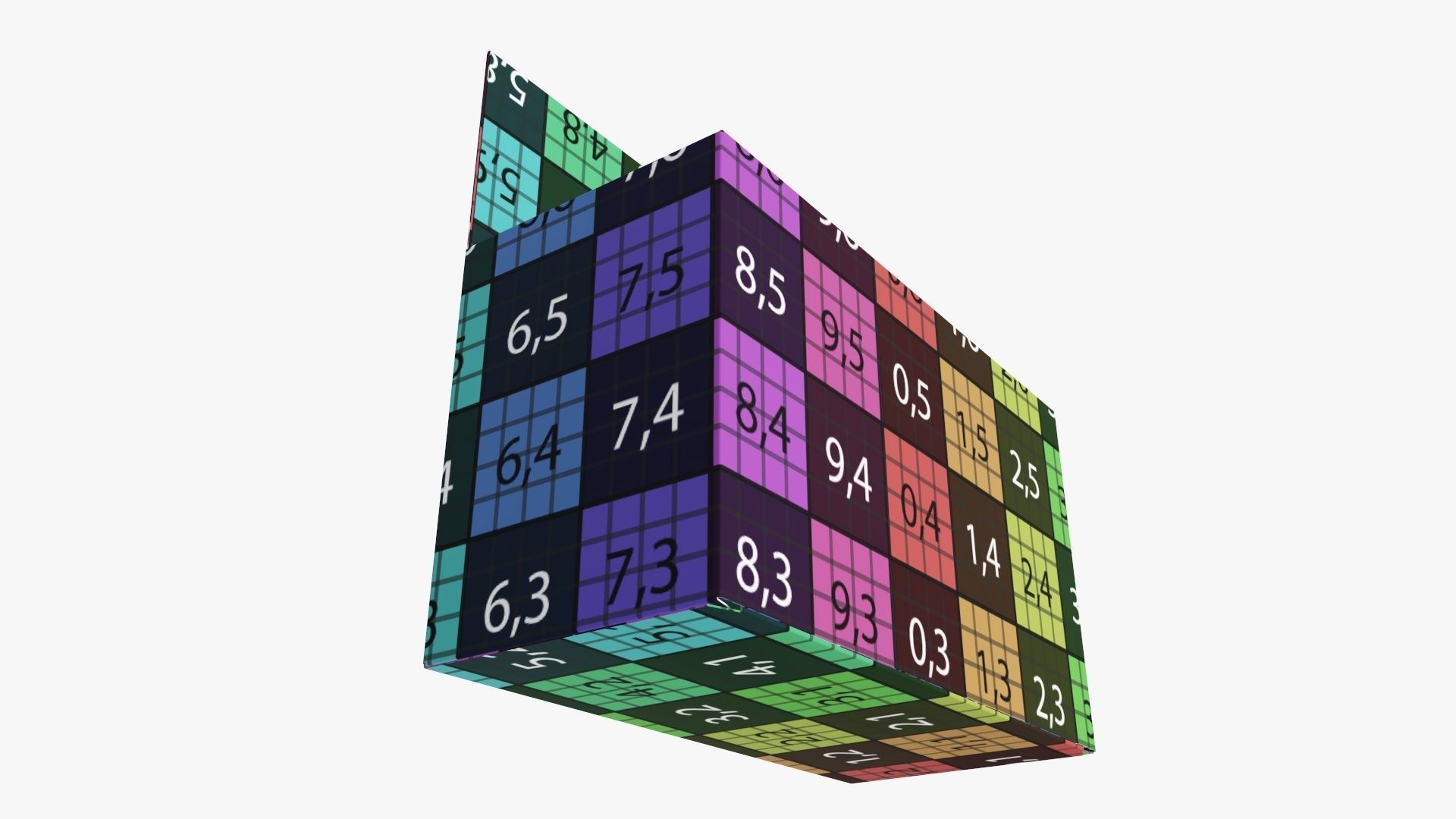 Hanging cardboard box retail 01 3D model_12