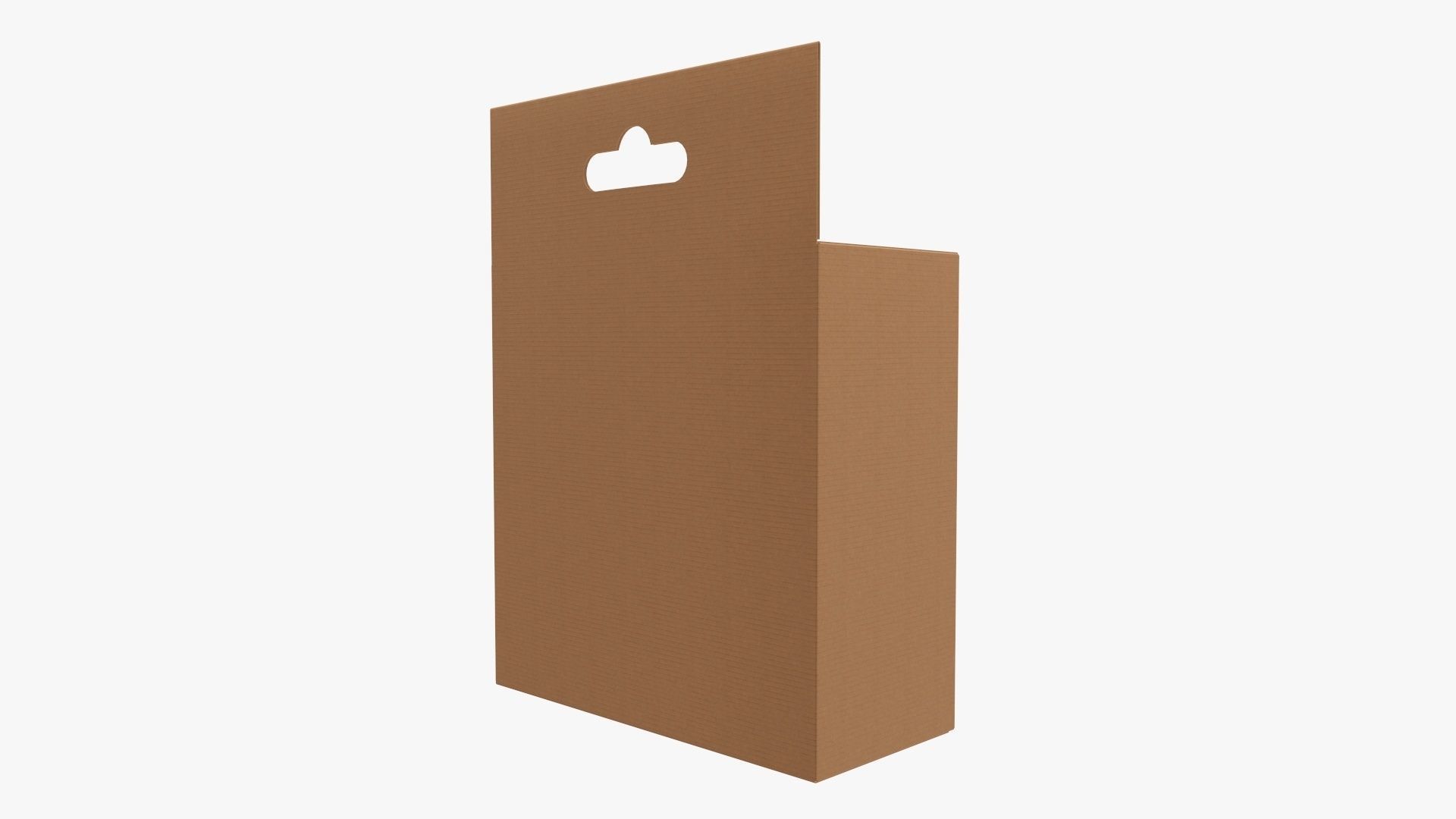 Hanging cardboard box retail 03 3D model_2